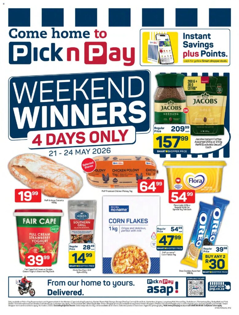 Great Deals at Pick n Pay Western Cape – Weekend Specials 21 May 2026!