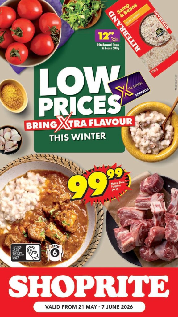 Shoprite – Eastern Cape: Affordable Winter Meals Special This Week 21 May 2026