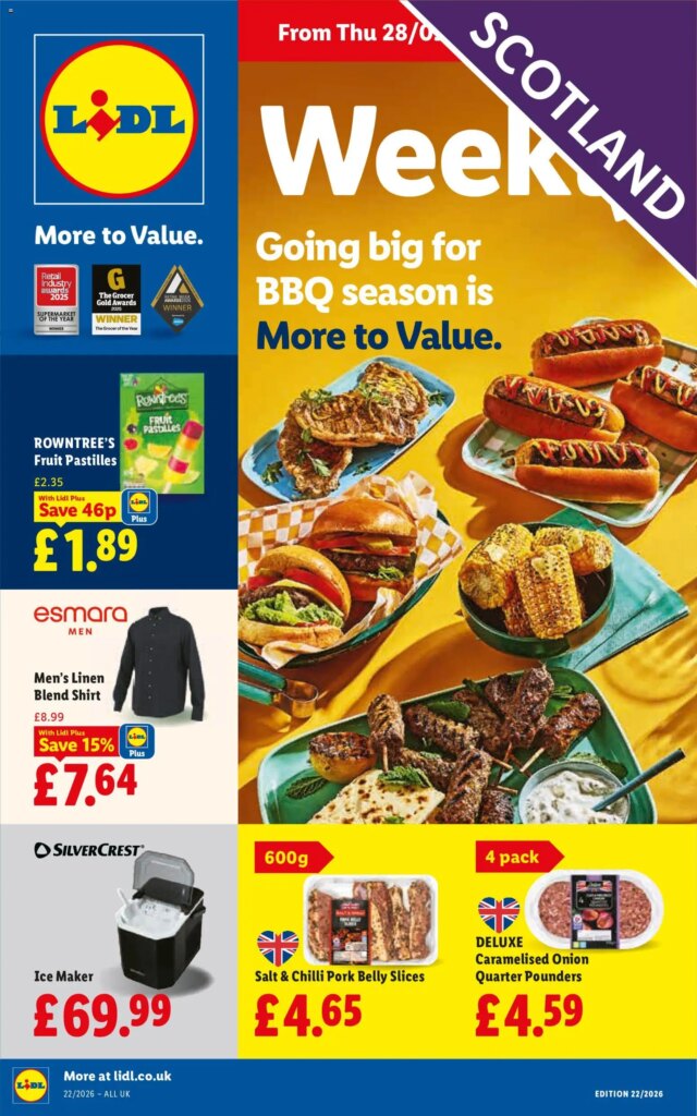 Unmissable Lidl Weekly Scotland Offers Online from 28 May 2026!