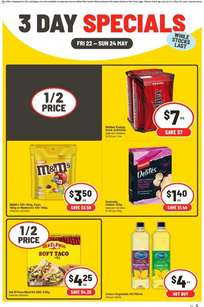 IGA 3 Day Specials - NSW Medium V2 Catalogue This Week: May 22 2026 Deals! 5 IGA 3 Day Specials – NSW Medium V2 Catalogue This Week: May 22 2026 Deals!