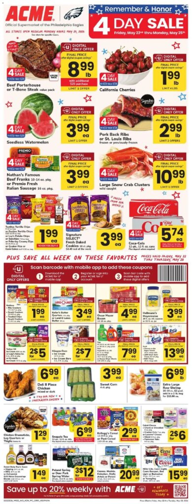 Acme Weekly Deals May 22 to May 28 2026 - Limited Time Offers! 6 Acme Weekly Deals May 22 to May 28 2026 – Limited Time Offers!