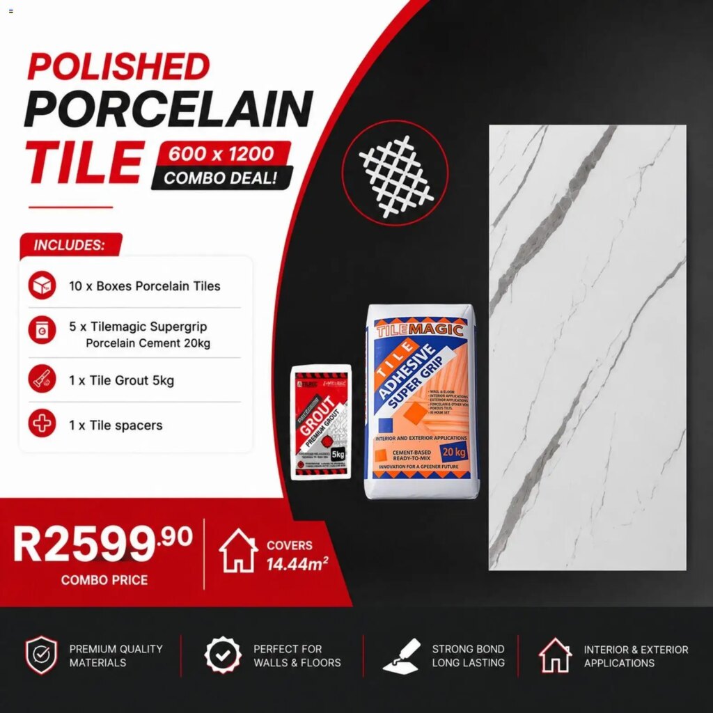 Stunning Deals on Polished Porcelain Tile Combo at Build It Gauteng – 21 May 2026