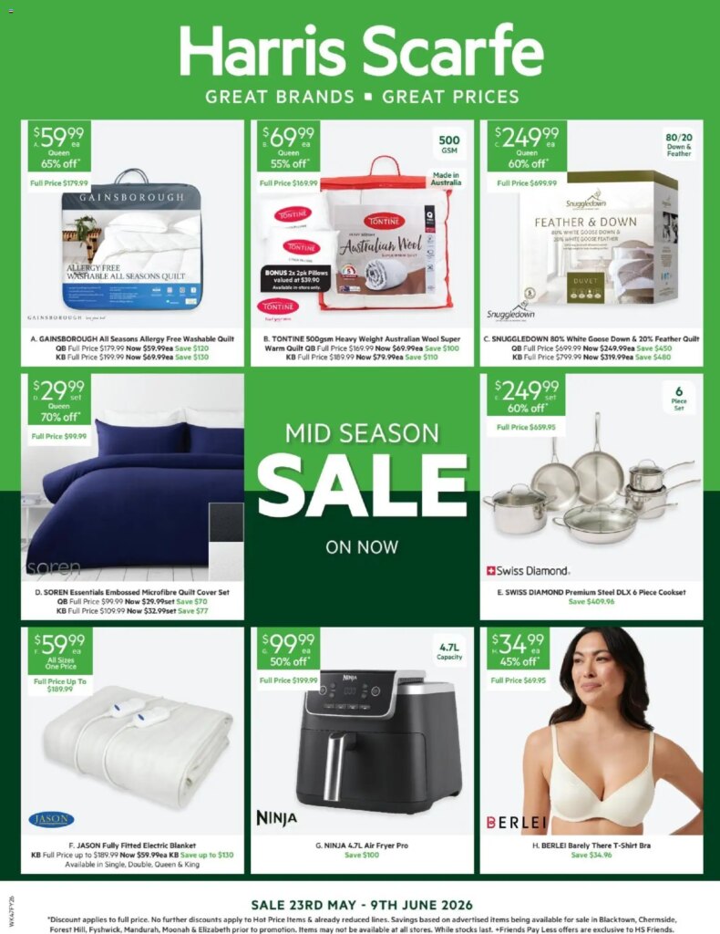 Harris Scarfe Catalogue This Week: May 22 2026 Deals & Specials