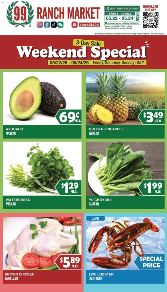 99 Ranch Market Weekend Specials May 22 to May 28 2026 – Shop Now!