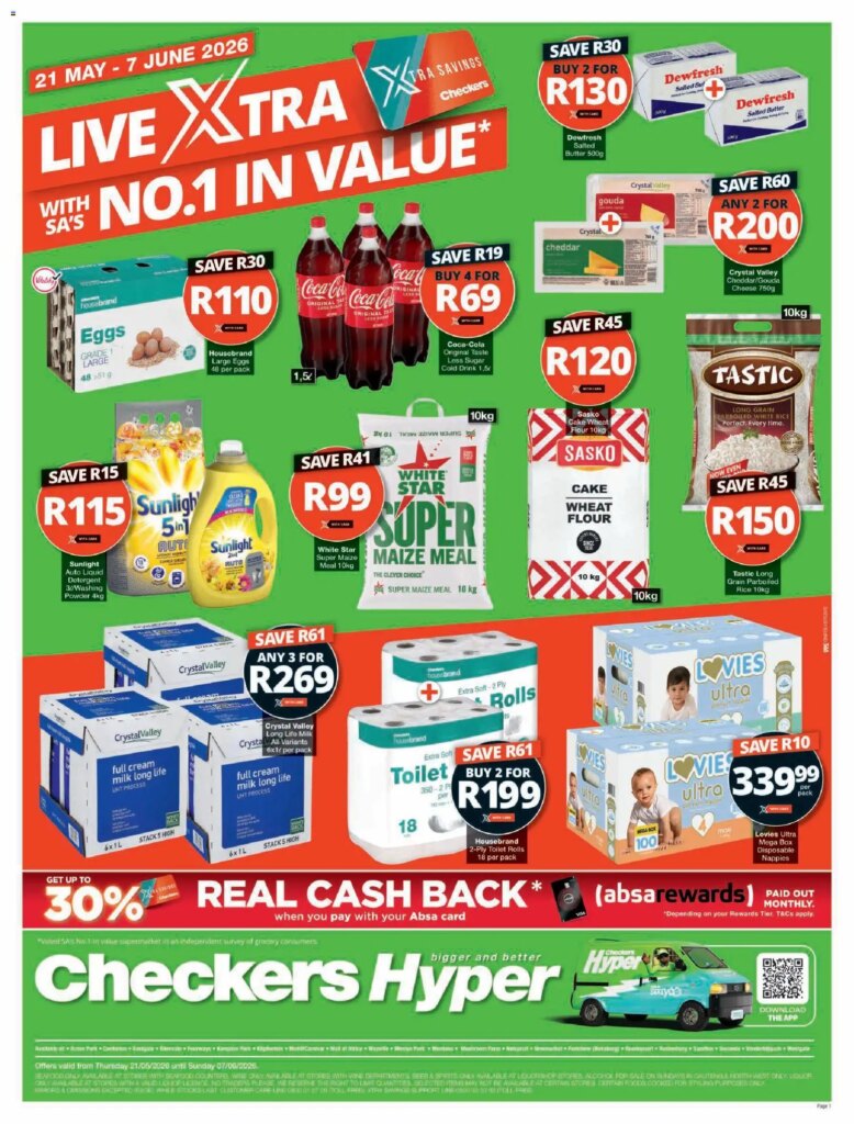 Checkers – Gauteng – Hyper May Month-End Promotion: Special This Week 21 May 2026