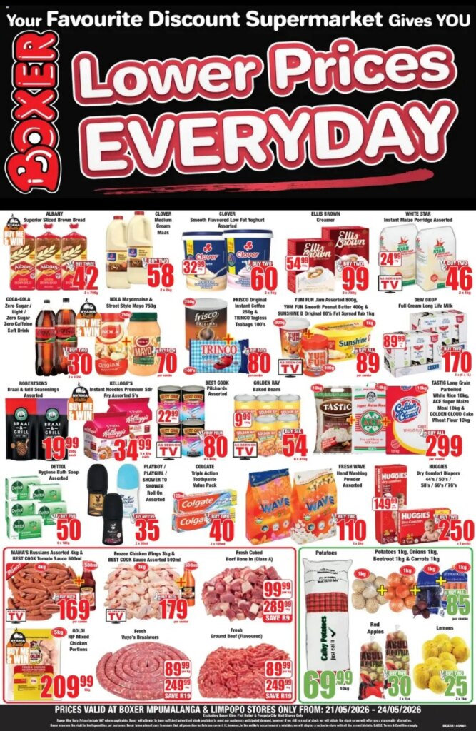 Weekend Specials at Boxer Limpopo, Mpumalanga – 21 May 2026 Offers!