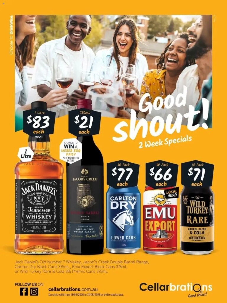 Cellarbrations Catalogue This Week: May 17 Deals & Specials! 3 Cellarbrations Catalogue This Week: May 17 Deals & Specials!