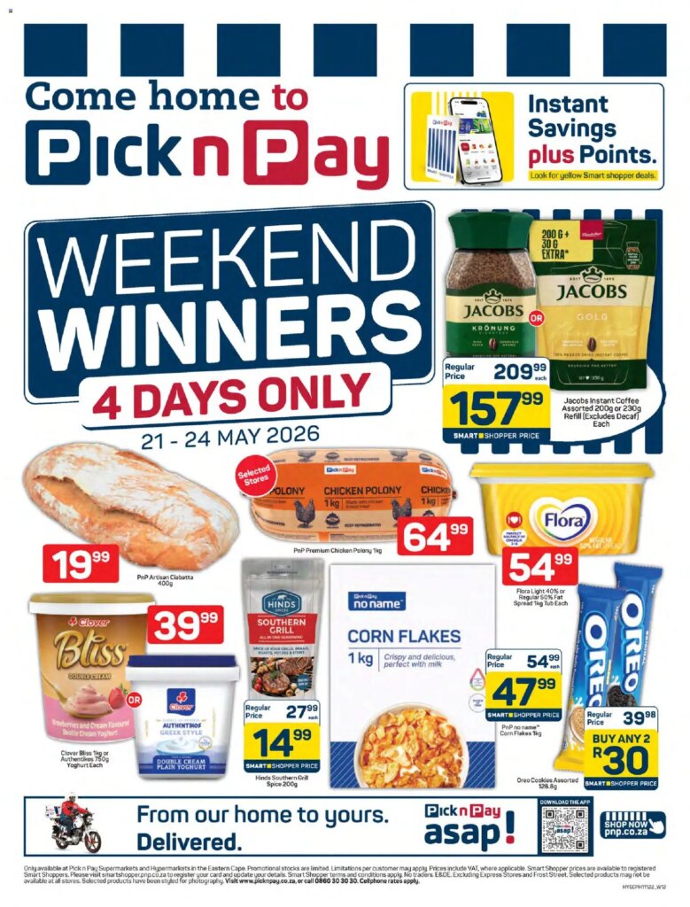 Pick n Pay Eastern Cape Weekend Specials: Amazing Deals 21 May 2026!