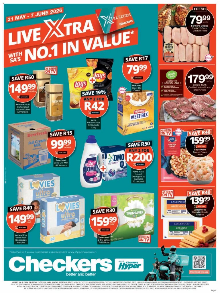 Checkers – Gauteng: May Month-End Savings Special This Week 21 May 2026