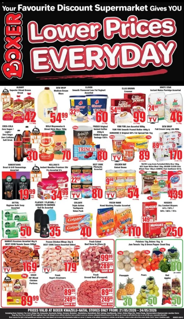 Boxer KwaZulu-Natal Weekend Specials – 21 May 2026 Amazing Offers Await!