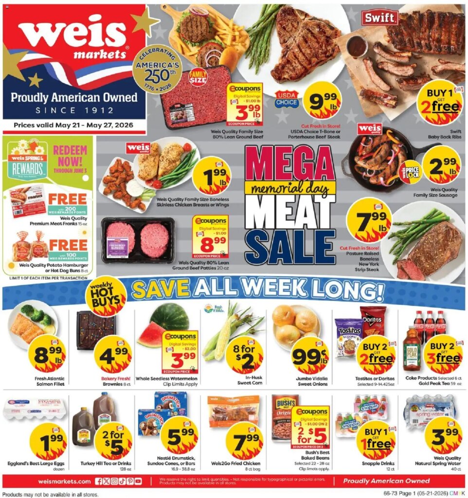 Weis Weekly Circular Deals May 21 to May 27 2026 This Week