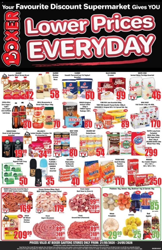 Boxer Gauteng Weekend Specials: Incredible Offers for 21 May 2026!