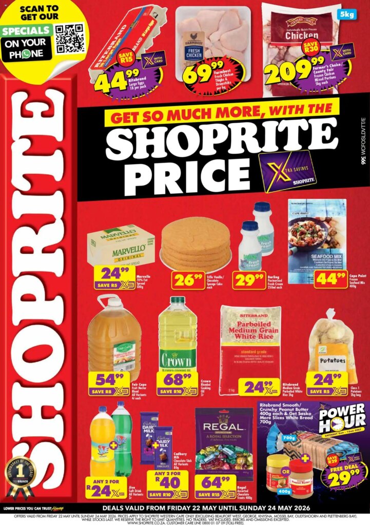 Shoprite – Western Cape Specials This Week: 22 May 2026 Online Catalogue