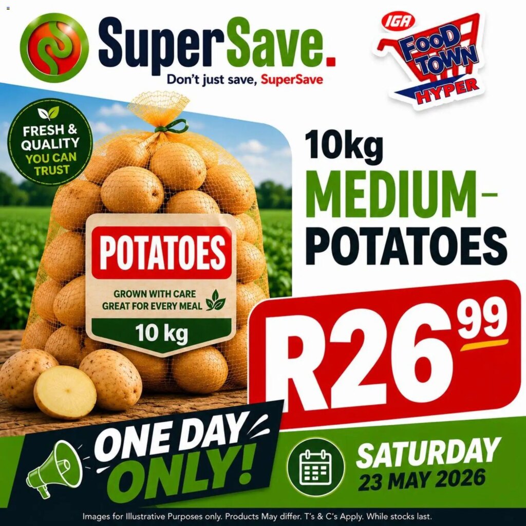 Super Save Saturday Only: Amazing Specials This Week! 23 May 2026