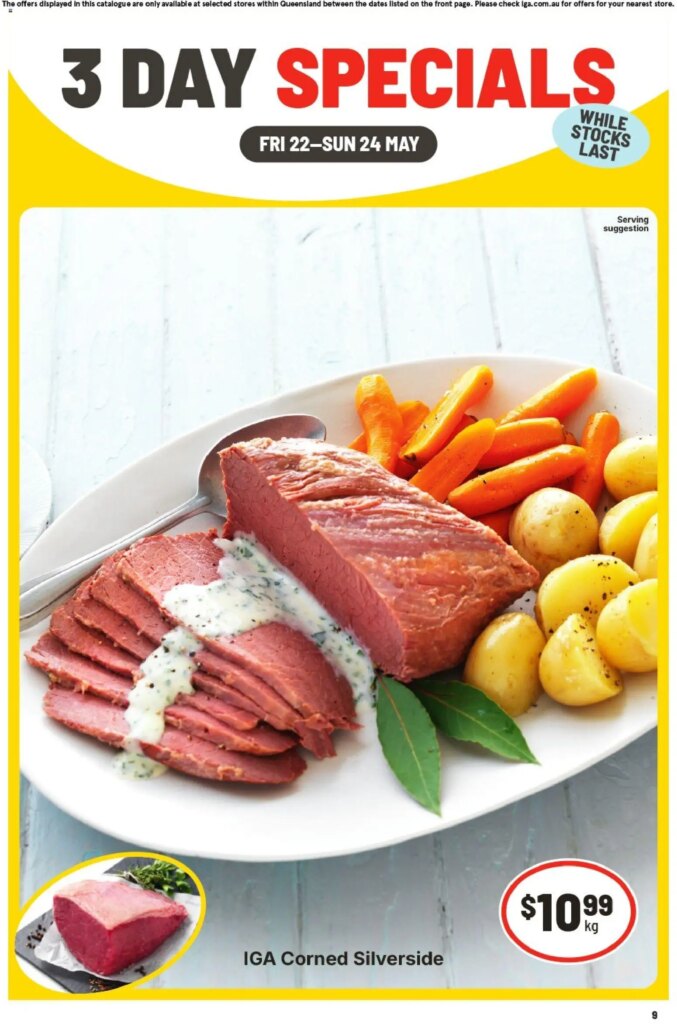 IGA 3 Day Specials – QLD: Amazing Offers Available May 22 2026!