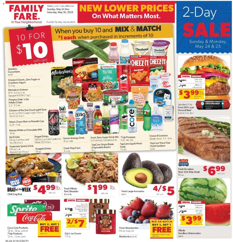 Family Fare Weekly Ad This Week: May 24 to May 30 2026 Specials!