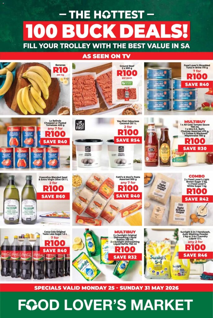 Save Big This Week with Food Lover’s Market Western Cape – 100Buck Specials 25 May 2026!