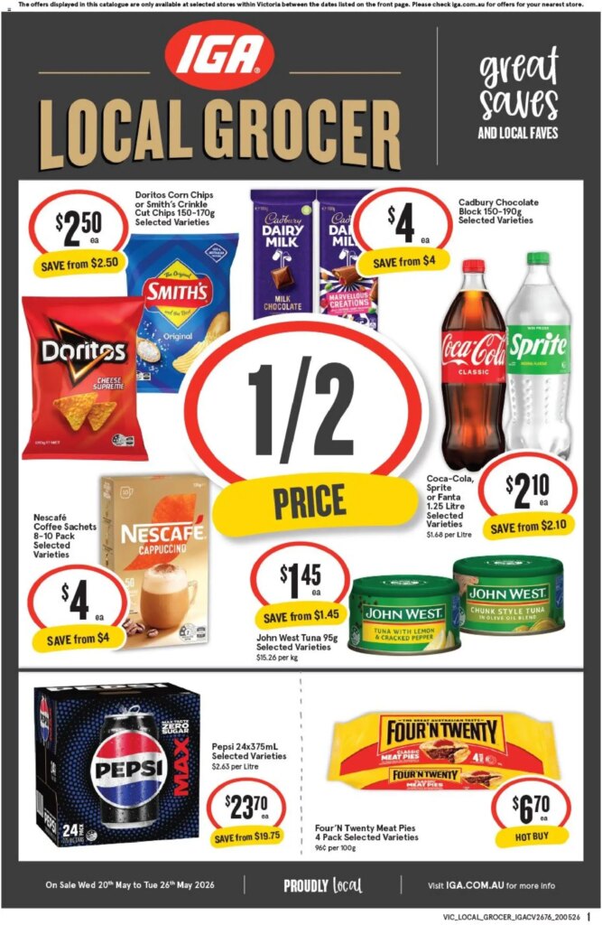 IGA Local Grocer VIC Catalogue This Week: May 20 2026 Deals & Specials