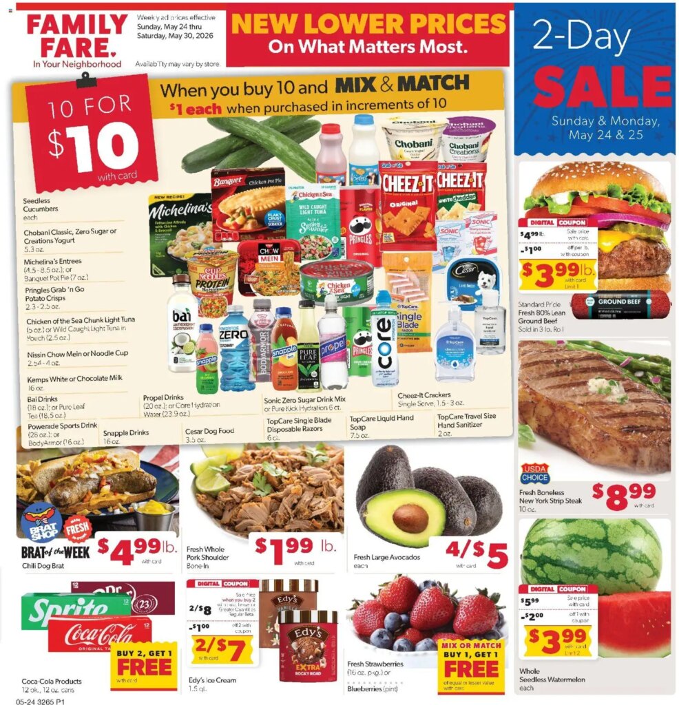 Family Fare Weekly Ad This Week: May 24 to May 30 2026 Specials!