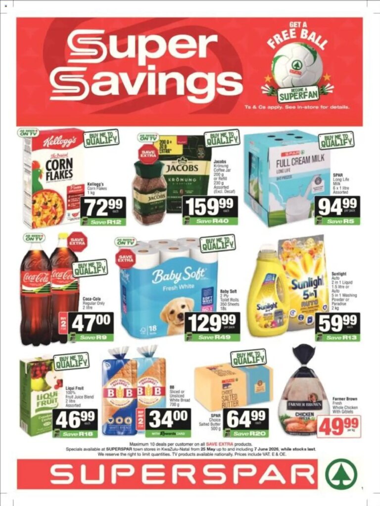 Unmissable Superspar – Kwazulu-Natal Specials Starting 25 May 2026!