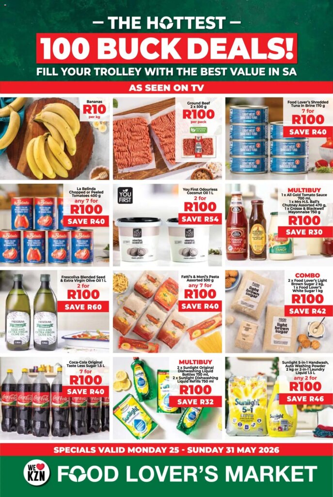 100Buck Specials at Food Lover’s Market KwaZulu-Natal from 25 May 2026!
