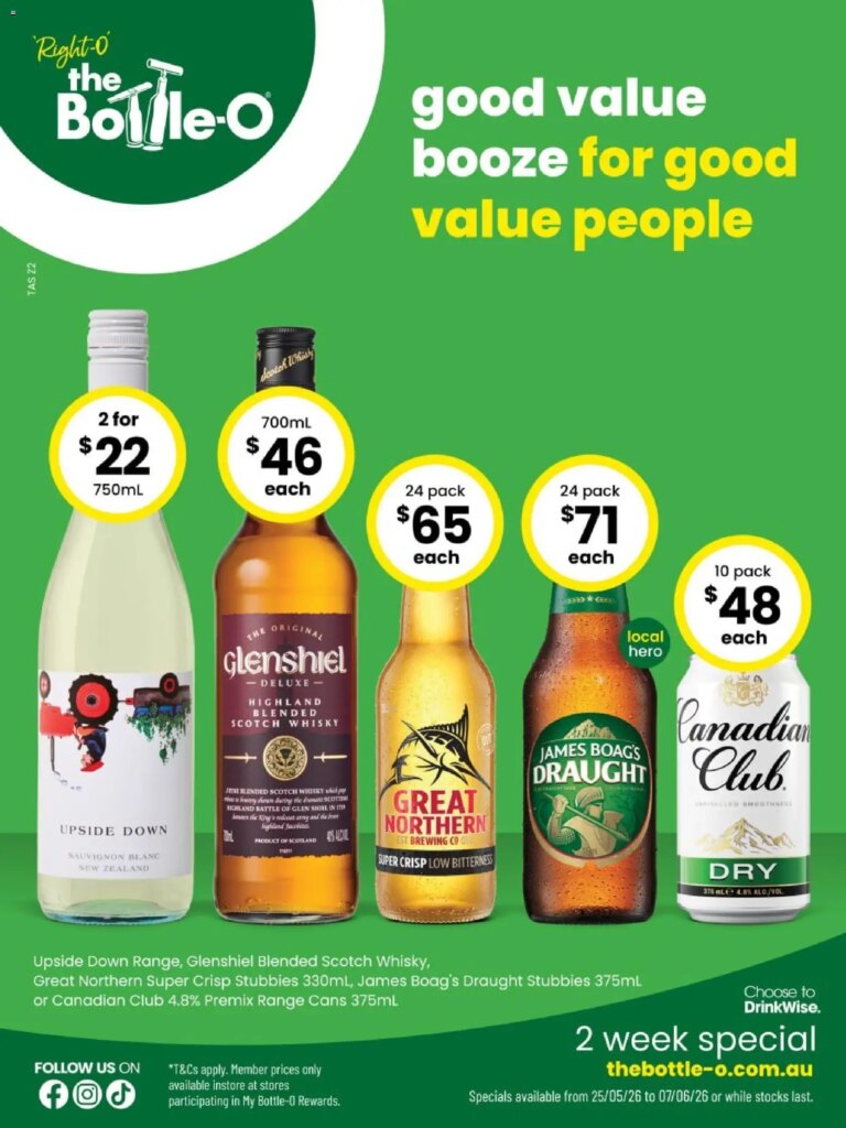 The Bottle-O Catalogue This Week: May 25 2026 Best Offers & Specials 8 The Bottle-O Catalogue This Week: May 25 2026 Best Offers & Specials