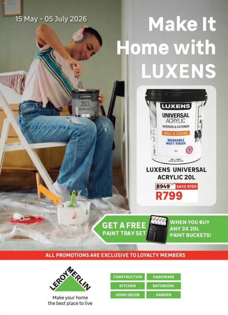 Leroy Merlin – Make it Home with Luxens: Specials from 15 May 2026!