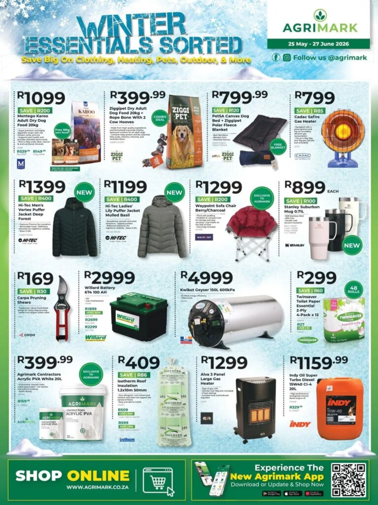Grab Agrimark Winter Essentials – Specials This Week on 25 May 2026!