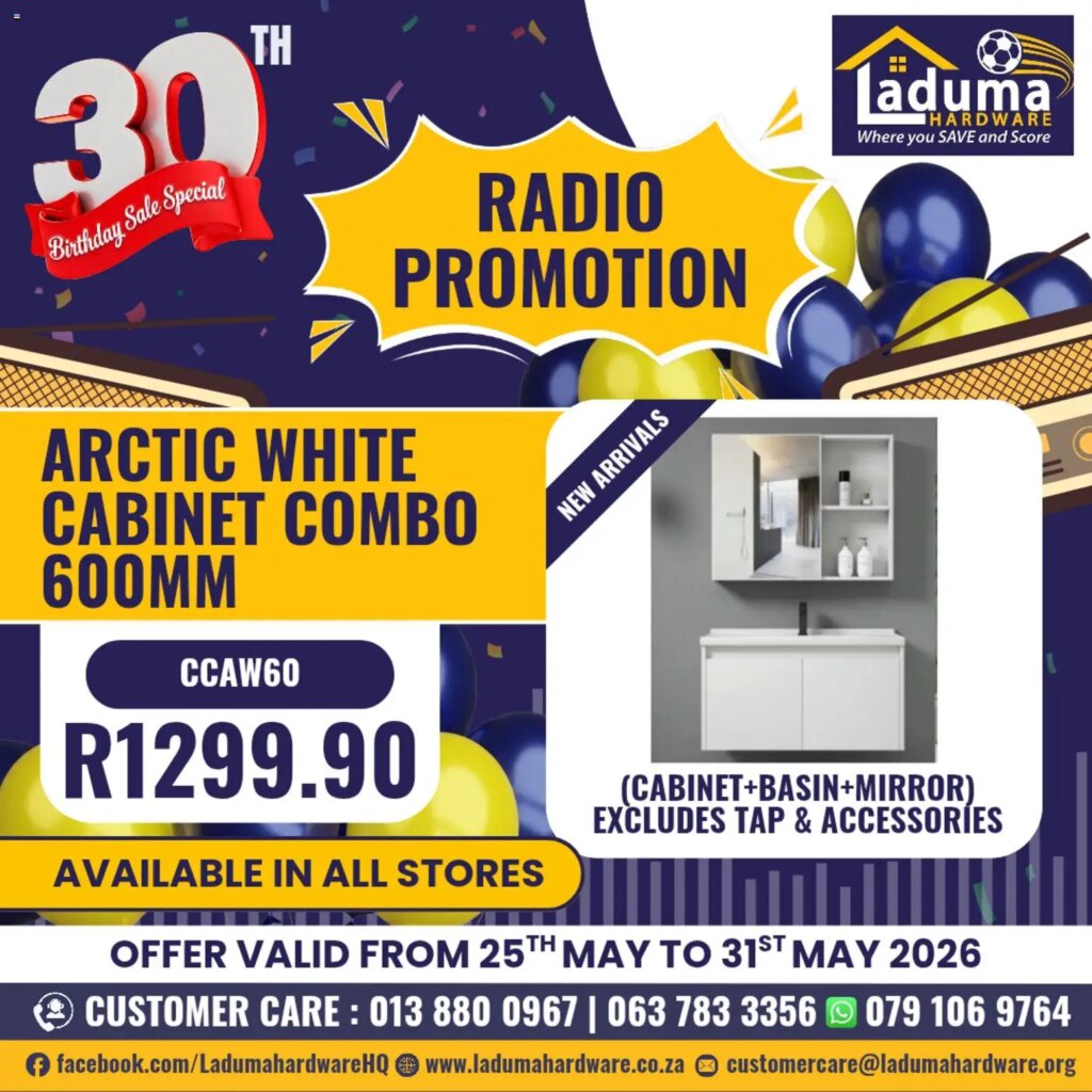 Laduma Hardware Radio Promotion: Special This Week! 25 May 2026