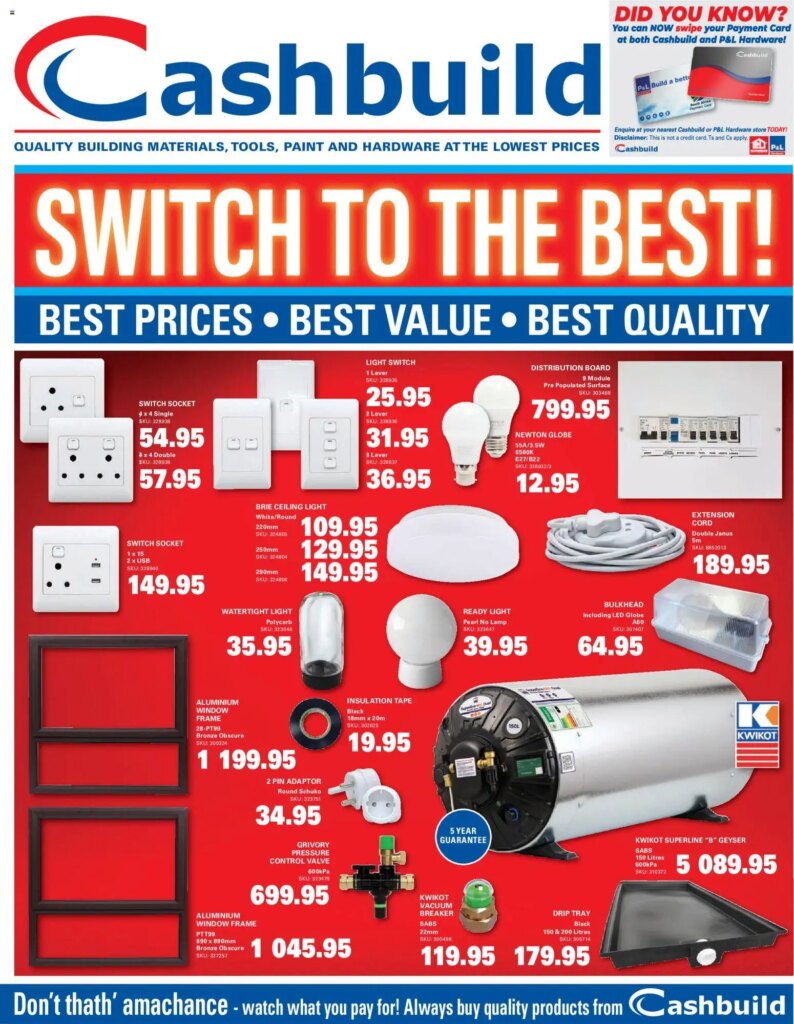 Cashbuild – Eastern Cape – Catalogue: Special This Week from 25 May 2026