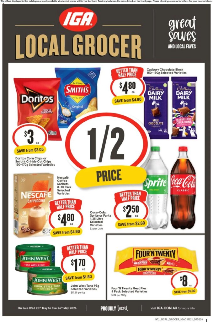 IGA Catalogue NT: Exciting Deals on May 20th, 2026 – Shop Now!
