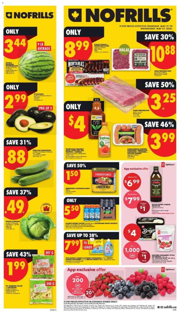 No Frills weekly flyer – ON: Spcial This Week from 21 May 2026!