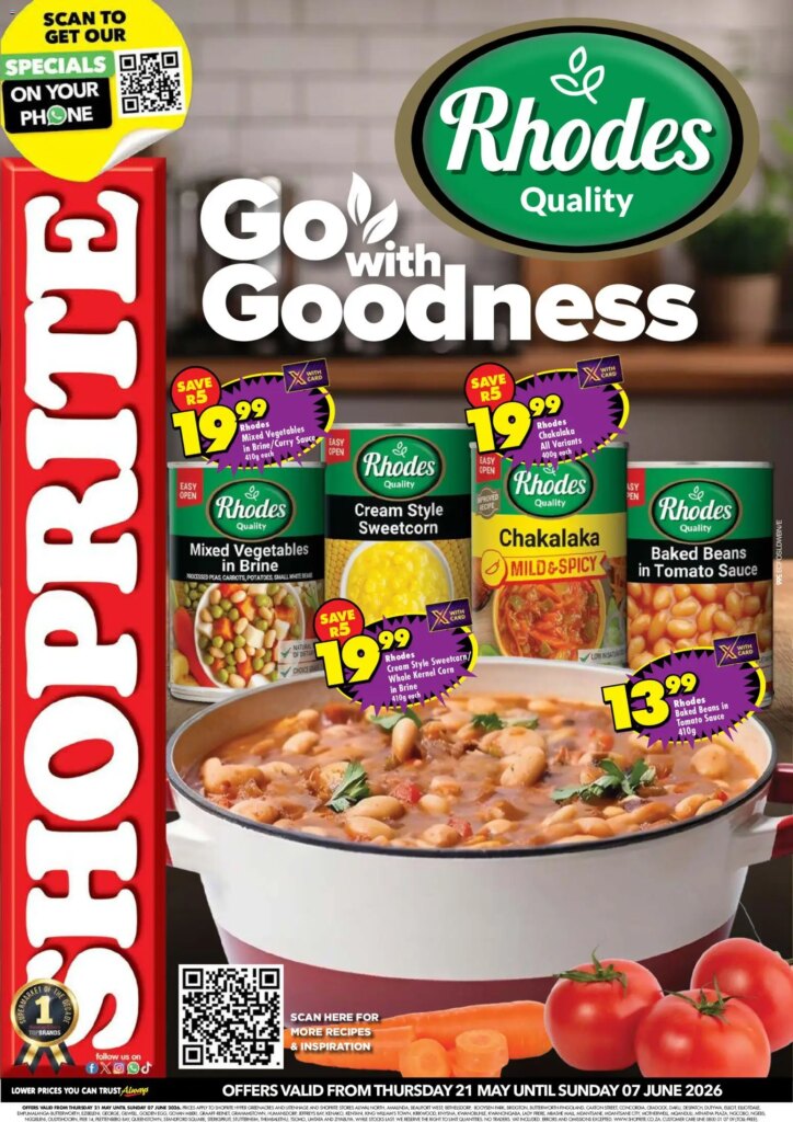 Shoprite – Eastern Cape – Rhodes Savings: Special This Week from 21 May 2026