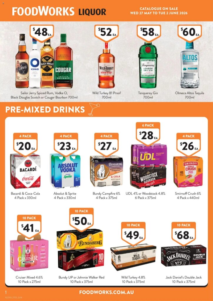 Foodworks Liquor Specials: Amazing Deals for May 25 2026!
