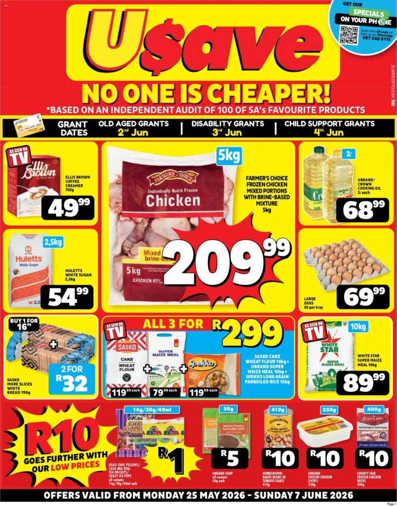 Unbeatable Usave Western Cape Specials This Week! 25 May 2026