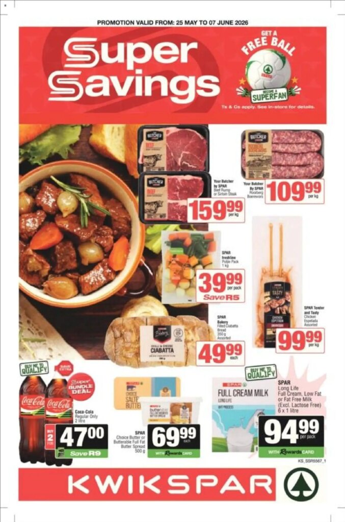 KWIKSPAR – Gauteng – Specials This Week: Unbeatable Offers on 25 May 2026!