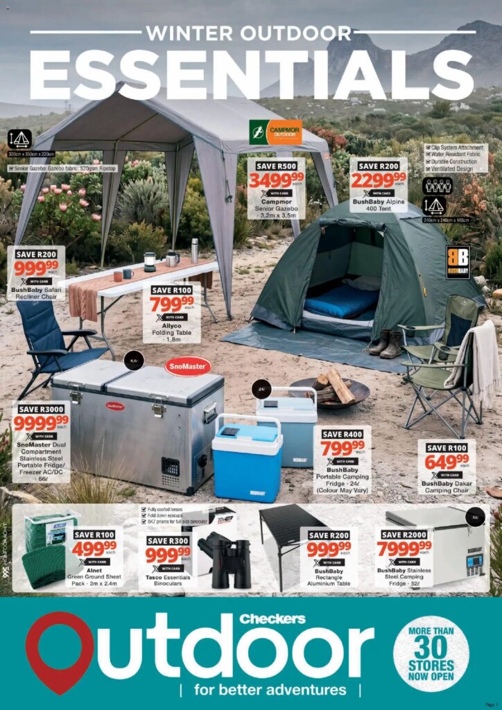 Checkers Outdoor Winter Essentials Promotion: Specials This Week, 25 May 2026