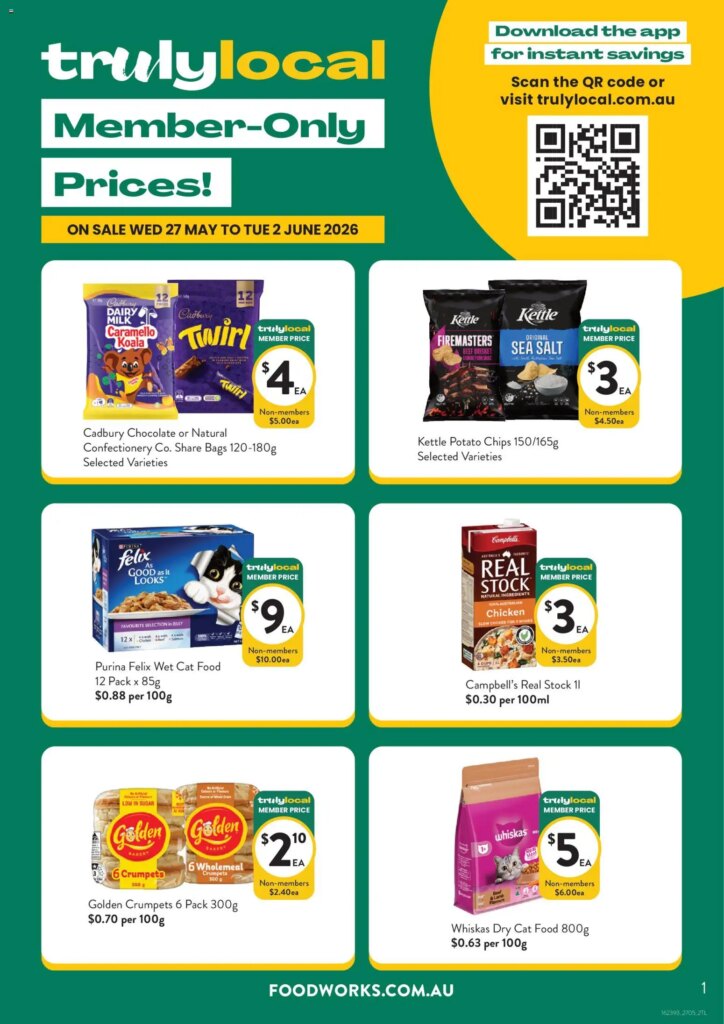 Foodworks Truly local Specials May 25 2026 – Exclusive Deals Await!