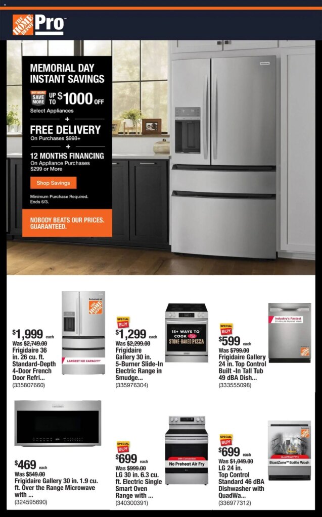Home Depot Shop Pro Ad This Week: May 25 to June 1 2026 Savings!