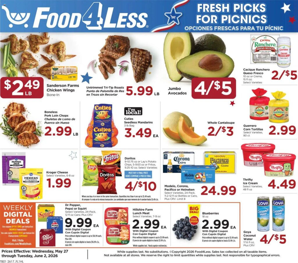 Food 4 Less Ad This Week: Unbeatable Deals May 27 to June 2 2026!