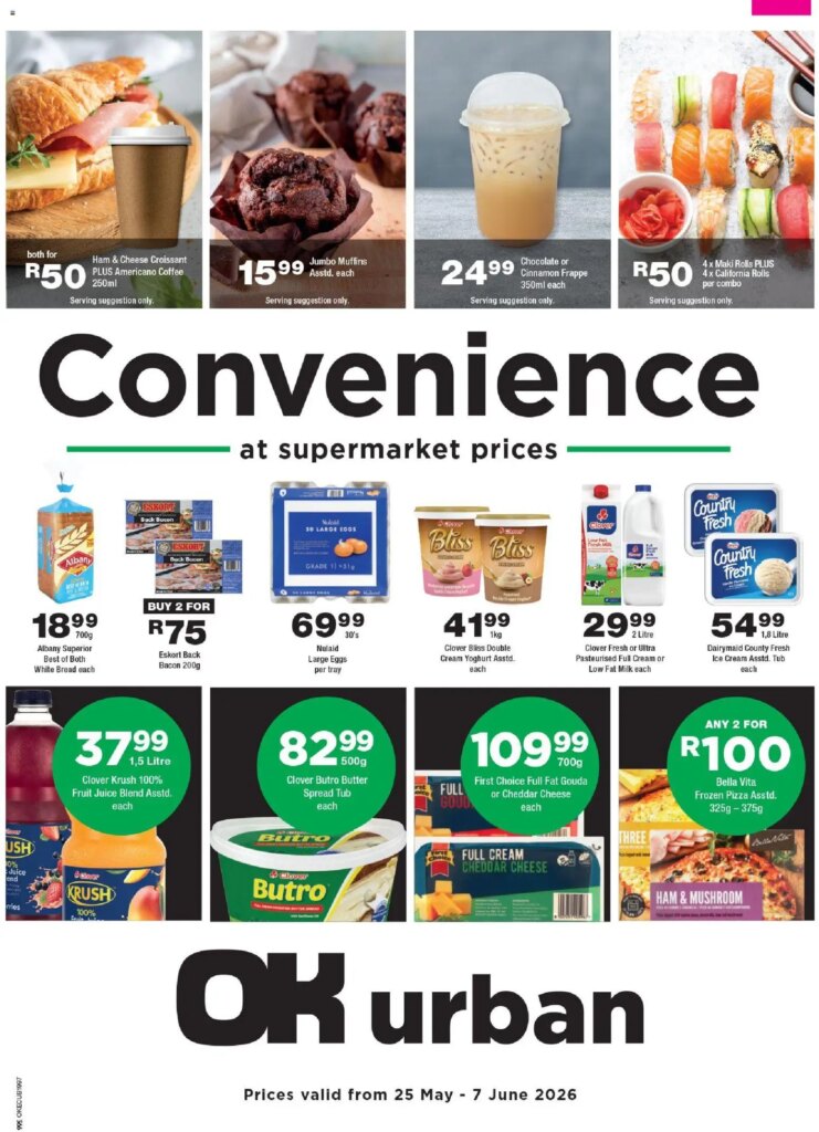 OK Foods – Eastern Cape – OK Urban Specials This Week: 25 May 2026