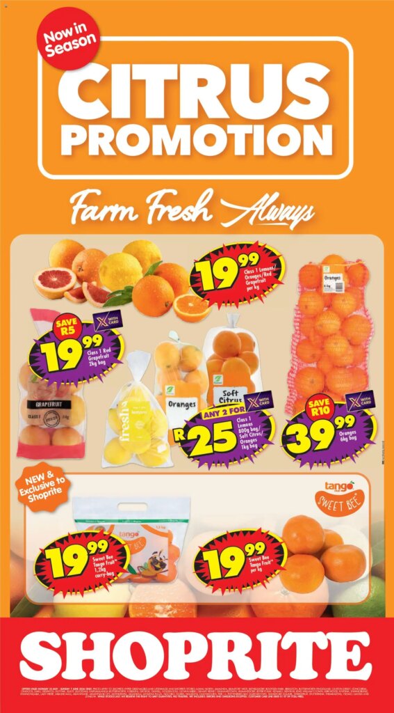 Shoprite Northern Cape – Citrus Savings: Special This Week from 25 May 2026