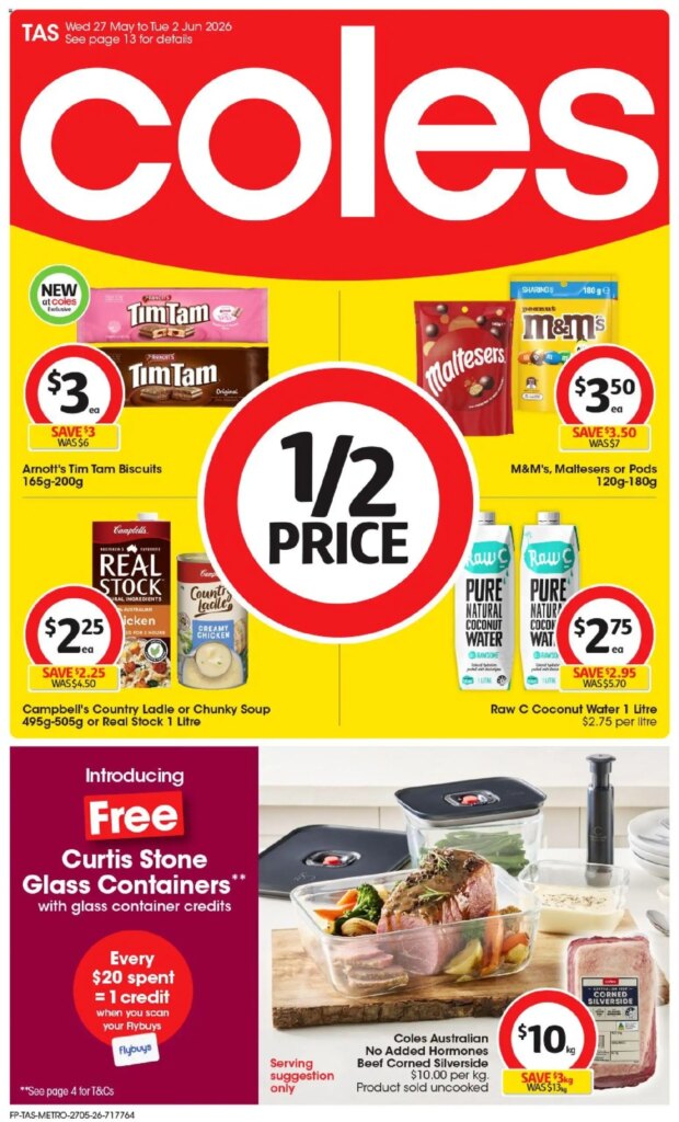 Coles catalogue TAS: Amazing Offers This Week, May 27 2026! 10 Coles catalogue TAS: Amazing Offers This Week, May 27 2026!