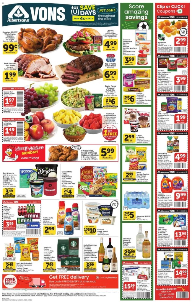 Vons Weekly Ad This Week: Hot Deals May 27 to June 2 2026!