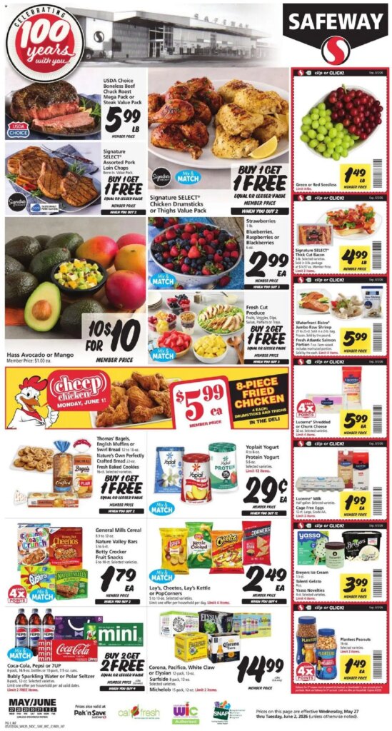 Safeway Weekly Ad This Week: Hot Deals May 27 to June 2 2026!