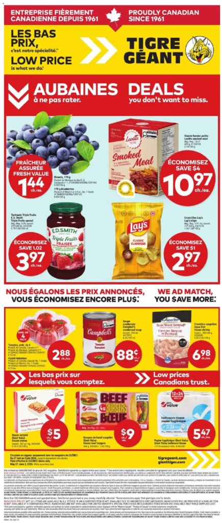 Giant Tiger weekly flyer / circulaire: Special This Week – 27 May 2026 Deals!