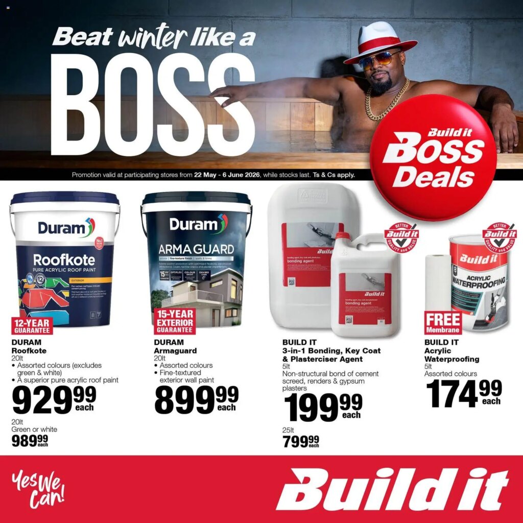 Unbeatable Offers: Build It Gauteng – Boss Deals on 22 May 2026!