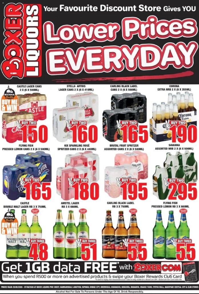 Boxer Gauteng – Liquors Specials This Week: Massive Savings from 25 May 2026!