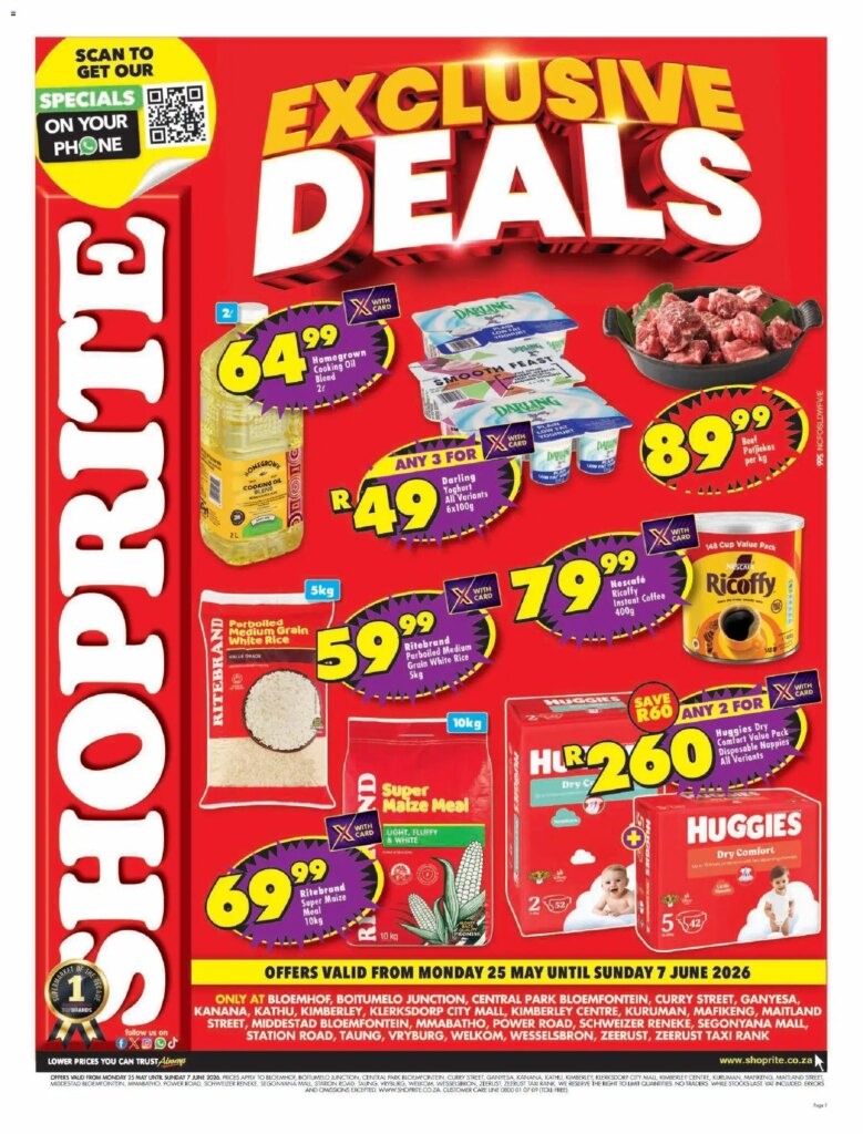 Shoprite Northern Cape – Low Price Lowduuuma Specials This Week, 25 May 2026