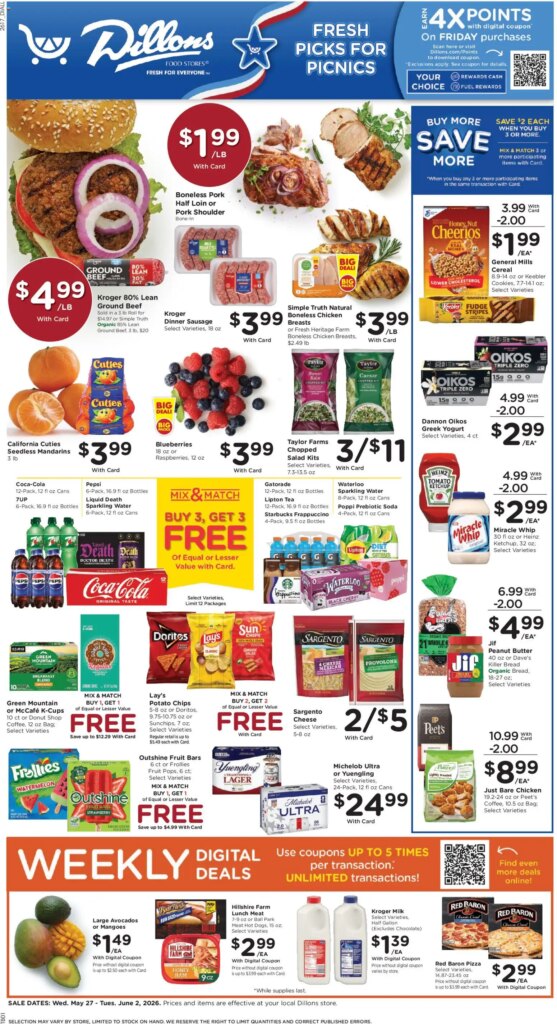 Dillons Weekly Ad This Week: Huge Savings May 27 to June 2 2026